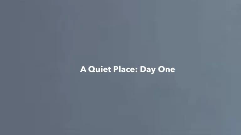 A Quiet Place: Day One Movie